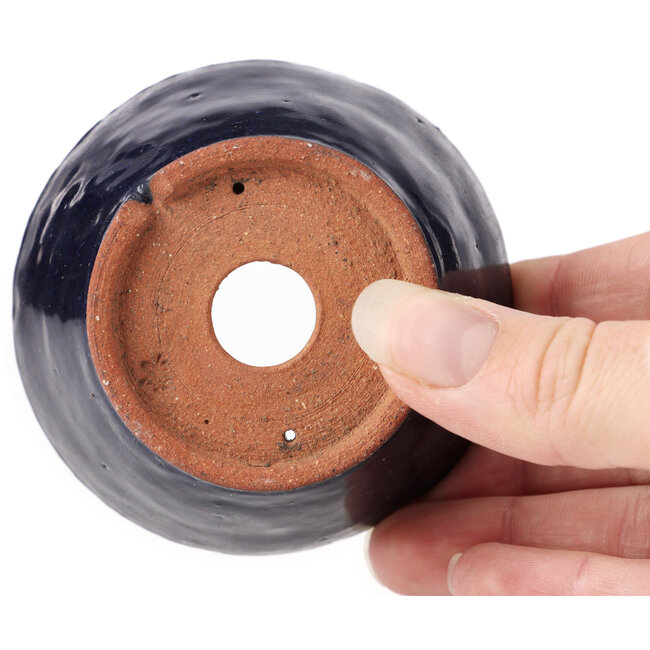 Pot à bonsaï rond bleu par Bonsai - 80 x 80 x 45 mm