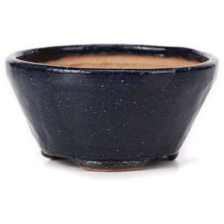 Bonsai 75 mm round blue bonsai pot by Bonsai, Japan