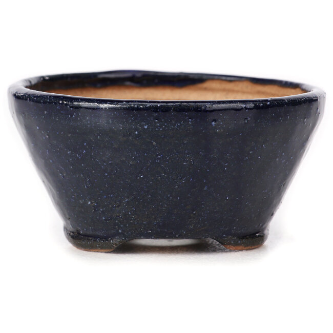 Runde blaue Bonsaischale von Bonsai - 75 x 75 x 40 mm