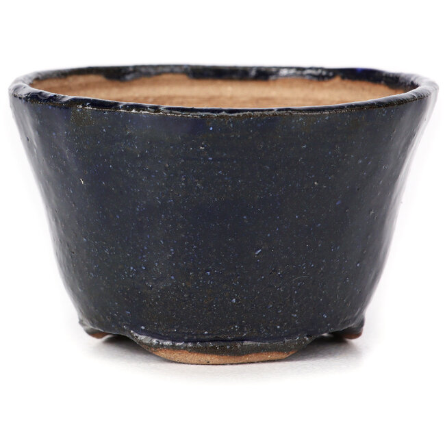 Round blue bonsai pot by Bonsai - 70 x 70 x 45 mm