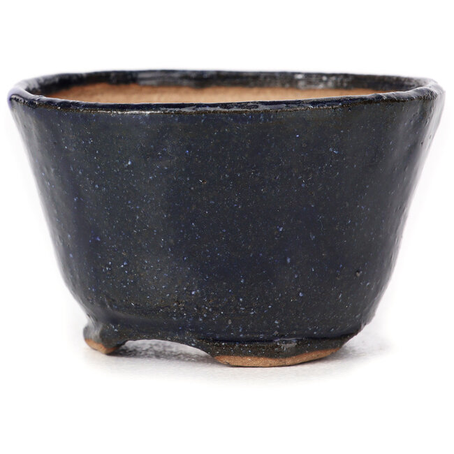 Round blue bonsai pot by Bonsai - 70 x 70 x 45 mm