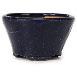 Bonsai 70 mm round blue bonsai pot by Bonsai, Japan