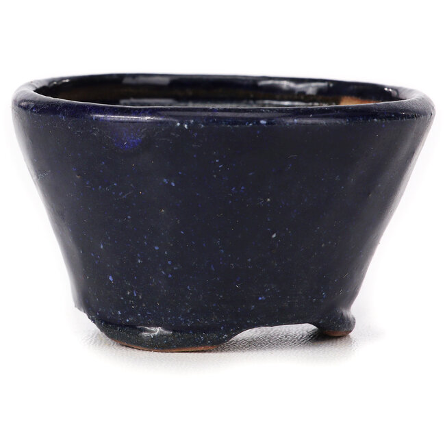 Ronde blauwe bonsaipot van Bonsai - 70 x 70 x 40 mm
