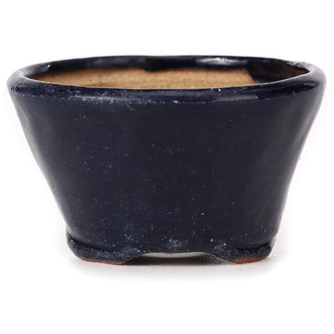 Maceta de bonsái redonda azul de Bonsai - 70 x 70 x 40 mm