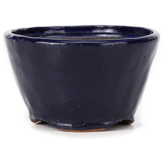 Bonsai 70 mm round blue bonsai pot by Bonsai, Japan