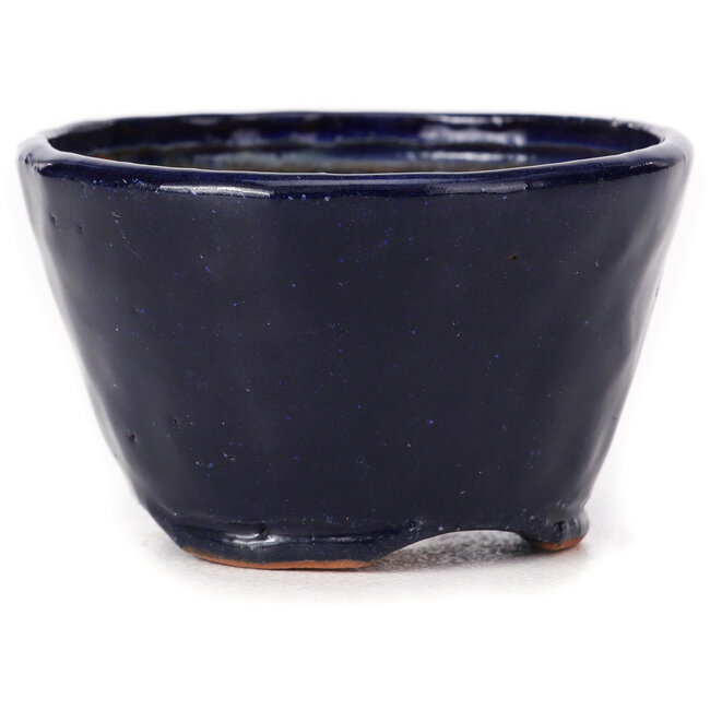 Maceta de bonsái redonda azul de Bonsai - 70 x 70 x 40 mm