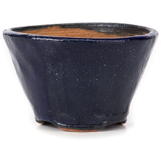 Bonsai 65 mm round blue bonsai pot by Bonsai, Japan