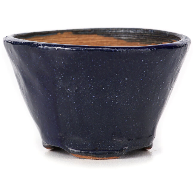 Pot à bonsaï rond bleu par Bonsai - 65 x 65 x 45 mm