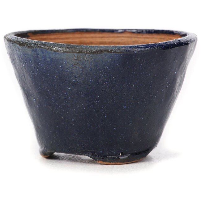 Runde blaue Bonsaischale von Bonsai - 65 x 65 x 45 mm