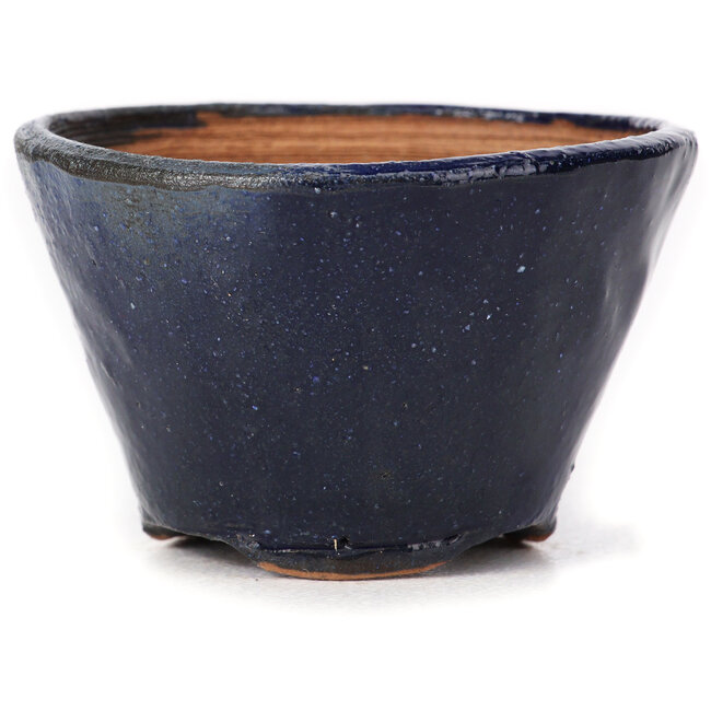 Runde blaue Bonsaischale von Bonsai - 65 x 65 x 45 mm