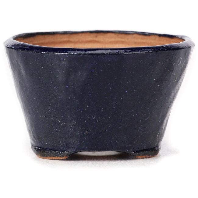 Ronde blauwe bonsaipot van Bonsai - 70 x 70 x 45 mm