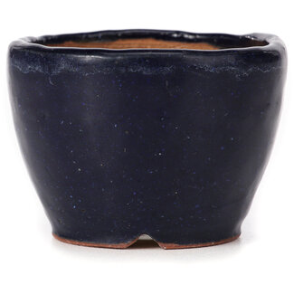 Bonsai 70 mm round blue bonsai pot by Bonsai, Japan