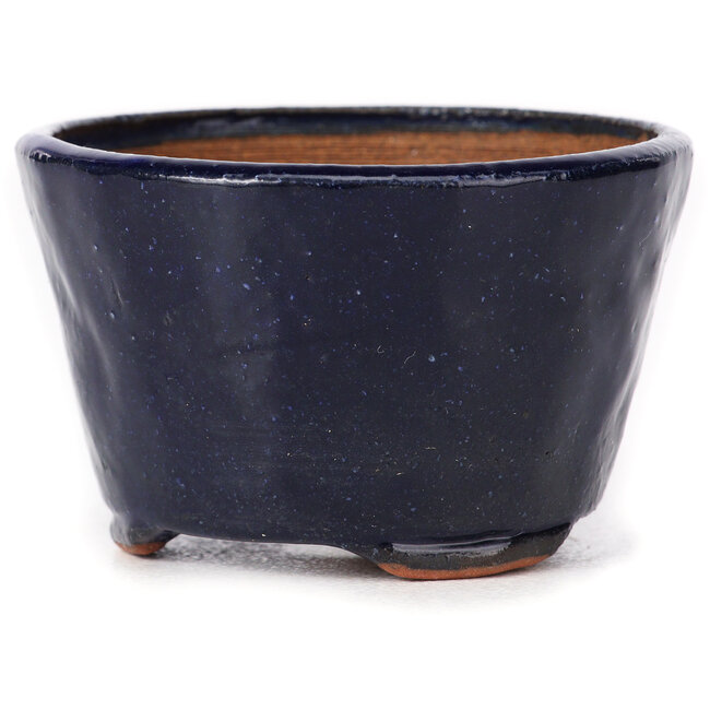 Maceta de bonsái redonda azul de Bonsai - 70 x 70 x 45 mm