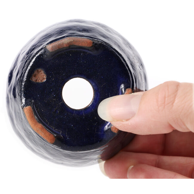 Vaso bonsai rotondo blu di Bonsai - 70 x 70 x 45 mm