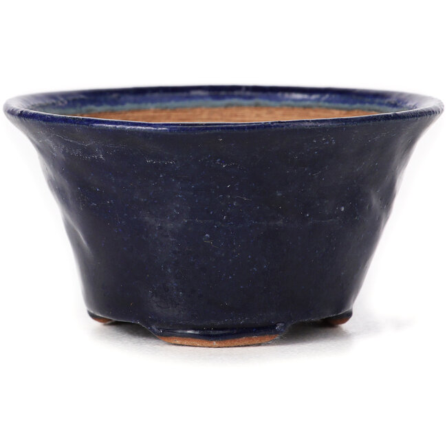 Pot à bonsaï rond bleu par Bonsai - 80 x 80 x 40 mm