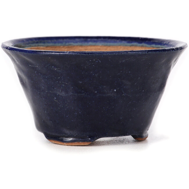 Pot à bonsaï rond bleu par Bonsai - 80 x 80 x 40 mm