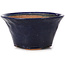 Round blue bonsai pot by Bonsai - 80 x 80 x 40 mm