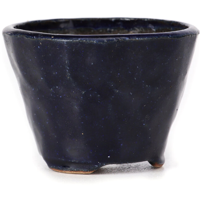 Maceta de bonsái redonda azul de Bonsai - 65 x 65 x 50 mm