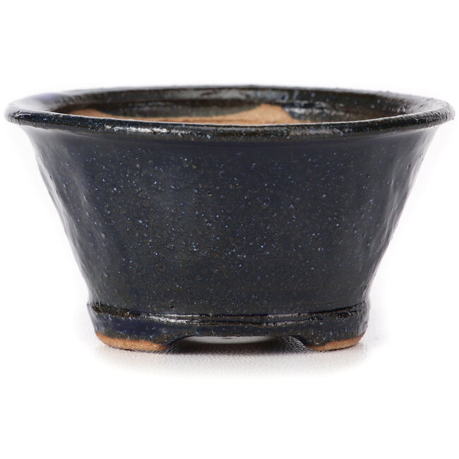 Maceta de bonsái redonda azul de Bonsai - 70 x 70 x 40 mm