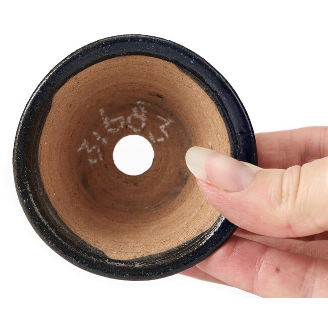 Pot à bonsaï rond bleu par Bonsai - 70 x 70 x 40 mm