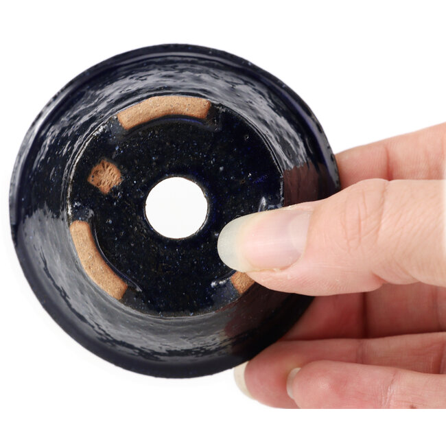 Vaso bonsai rotondo blu di Bonsai - 70 x 70 x 40 mm