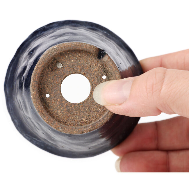 Vaso bonsai rotondo blu di Bonsai - 70 x 70 x 50 mm