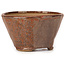 Round red brown bonsai pot by Bonsai - 70 x 70 x 45 mm