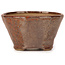 Maceta de bonsái redonda marrón rojiza de Bonsai - 70 x 70 x 45 mm