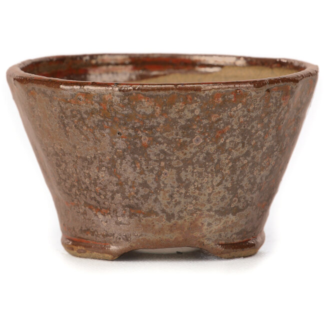 Pot à bonsaï rond brun rouge par Bonsai - 70 x 70 x 45 mm