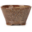 Round red brown bonsai pot by Bonsai - 70 x 70 x 45 mm