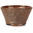 Round red brown bonsai pot by Bonsai - 70 x 70 x 45 mm