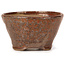 Round red brown bonsai pot by Bonsai - 70 x 70 x 45 mm