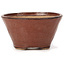 Round red brown bonsai pot by Bonsai - 75 x 75 x 40 mm