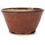 Runde rotbraune Bonsaischale von Bonsai - 75 x 75 x 40 mm