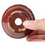 Pot à bonsaï rond brun rouge par Bonsai - 75 x 75 x 40 mm