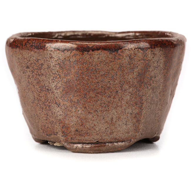 Runde rotbraune Bonsaischale von Bonsai - 70 x 70 x 40 mm