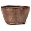 Round red brown bonsai pot by Bonsai - 70 x 70 x 40 mm