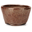 Round red brown bonsai pot by Bonsai - 70 x 70 x 40 mm