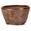 Round red brown bonsai pot by Bonsai - 70 x 70 x 40 mm