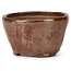 Runde rotbraune Bonsaischale von Bonsai - 70 x 70 x 40 mm