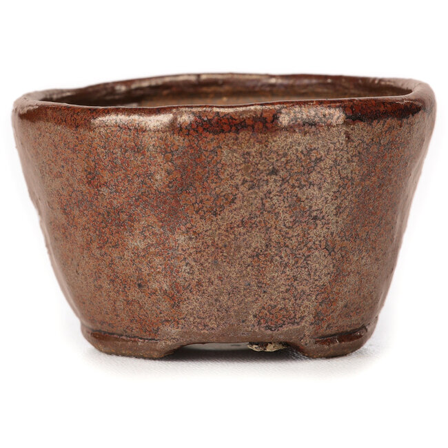 Pot à bonsaï rond brun rouge par Bonsai - 70 x 70 x 40 mm