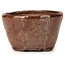 Round red brown bonsai pot by Bonsai - 70 x 70 x 40 mm