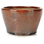 Round red brown bonsai pot by Bonsai - 70 x 70 x 45 mm