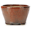 Round red brown bonsai pot by Bonsai - 70 x 70 x 45 mm