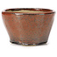 Round red brown bonsai pot by Bonsai - 70 x 70 x 45 mm