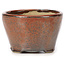 Pot à bonsaï rond brun rouge par Bonsai - 70 x 70 x 45 mm