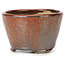 Round red brown bonsai pot by Bonsai - 70 x 70 x 45 mm