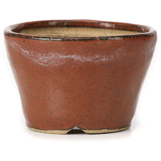 Bonsai 65 mm round red brown bonsai pot by Bonsai, Japan