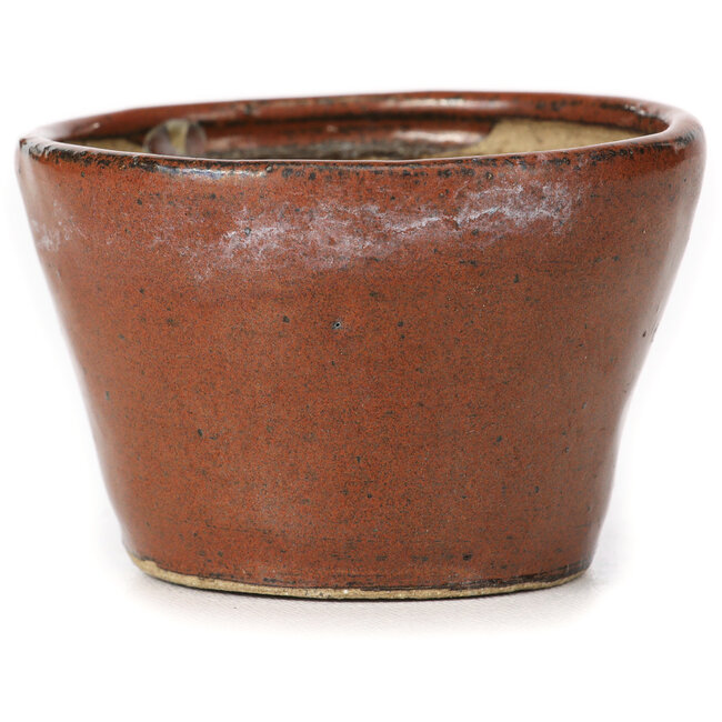 Pot à bonsaï rond brun rouge par Bonsai - 65 x 65 x 45 mm