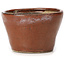 Pot à bonsaï rond brun rouge par Bonsai - 65 x 65 x 45 mm